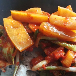 늙은호박 김치찌개