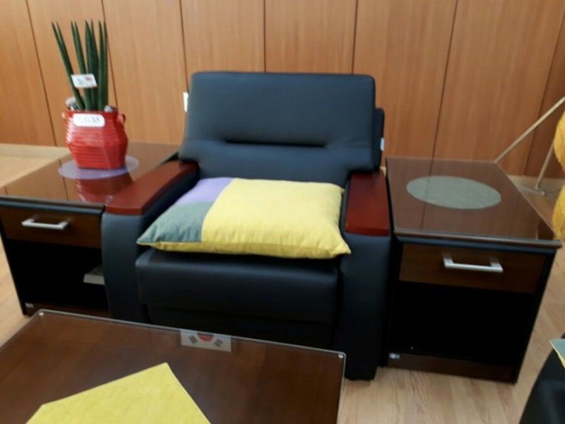 [양산백경커튼] 천연염색 방석 테이블보 응접실 인테리어 커튼 시공 사진 17