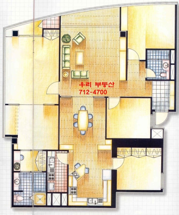  분당 미금 코오롱트리폴리스 오피스텔 95평 사업자 월세4000/190세금계산서 발행 정상입주