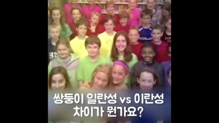  10. 쌍둥이 일란성 vs 이란성 차이가 뭘까?
