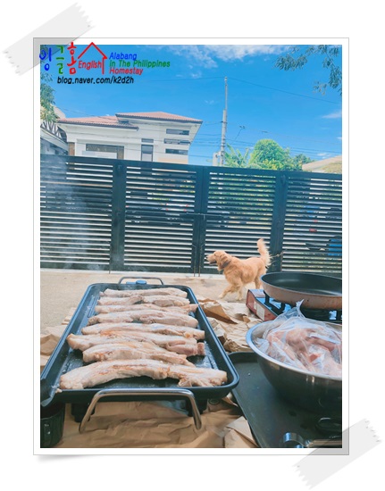  알라방유학 삼겹살로 힘내기!!