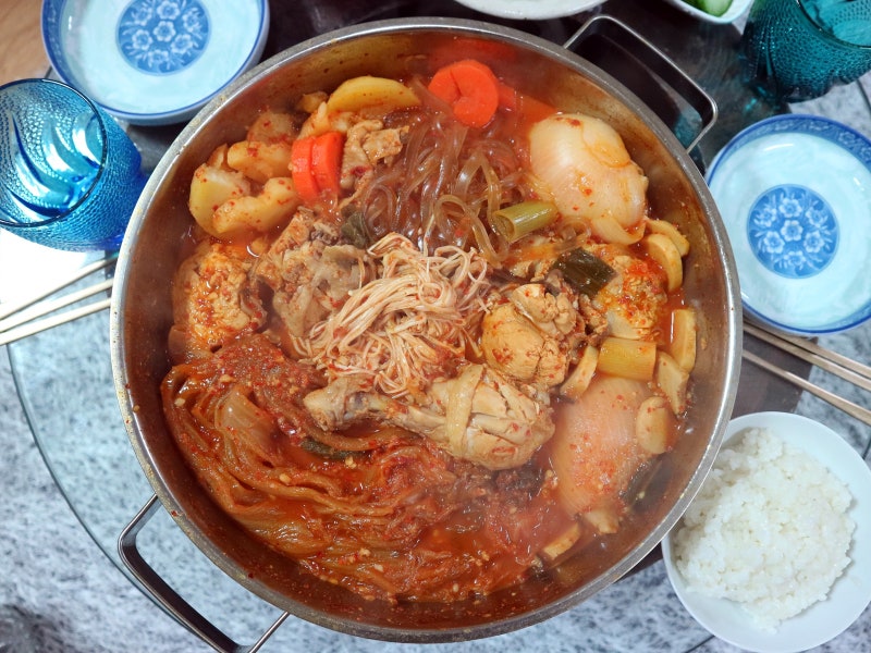 묵은지찜닭 황금레시피 - 묵은김치처리하기