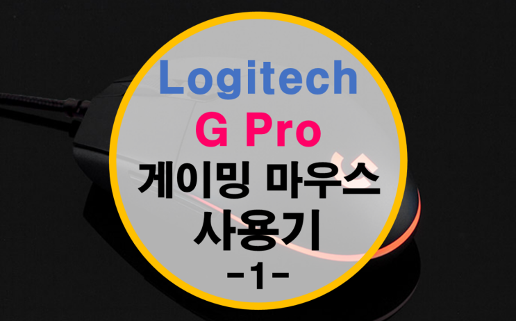 게이밍 마우스 로지텍 G Pro 리뷰 -1-
