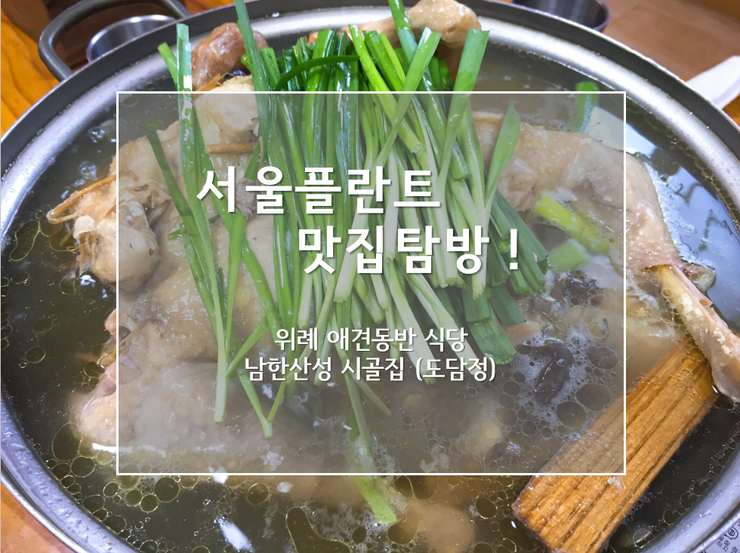  [우남역치과/위례임플란트] 서울플란트치과 맛집탐방! 위례 애견동반 식당 남한산성 시골집(도담정)