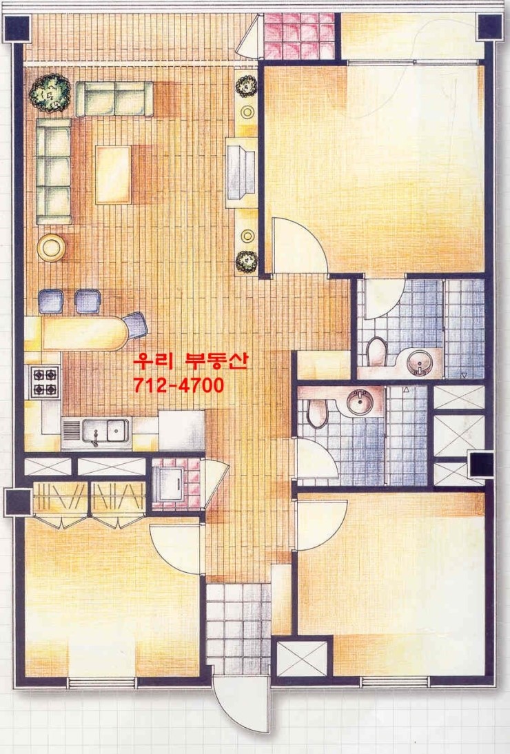  분당 금곡동코오롱트리폴리스51평 사업자 전세, 3억8천  하시,전망좋음 전화주세요!! 712-4700