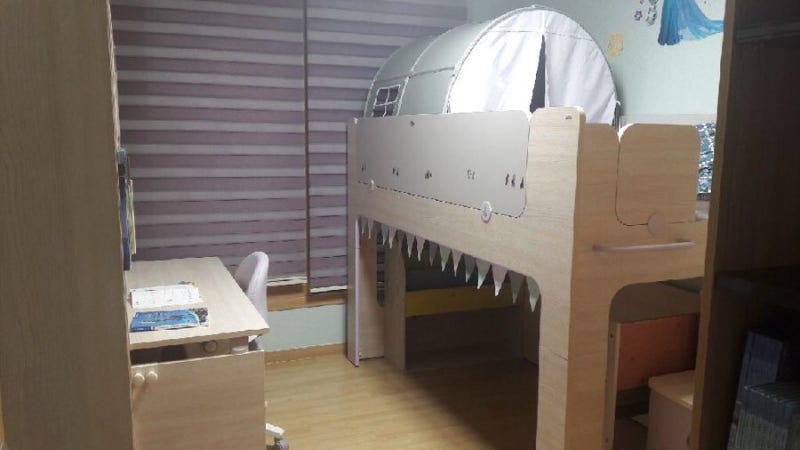 일룸벙커침대 캐빈 로이책상 초등학생방 꾸미기