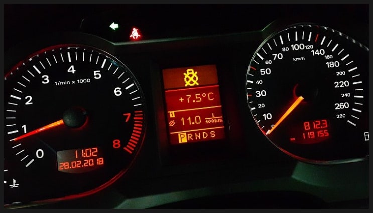  2008 아우디A6 2.0  TFSI 계기판 전구경고등 수리