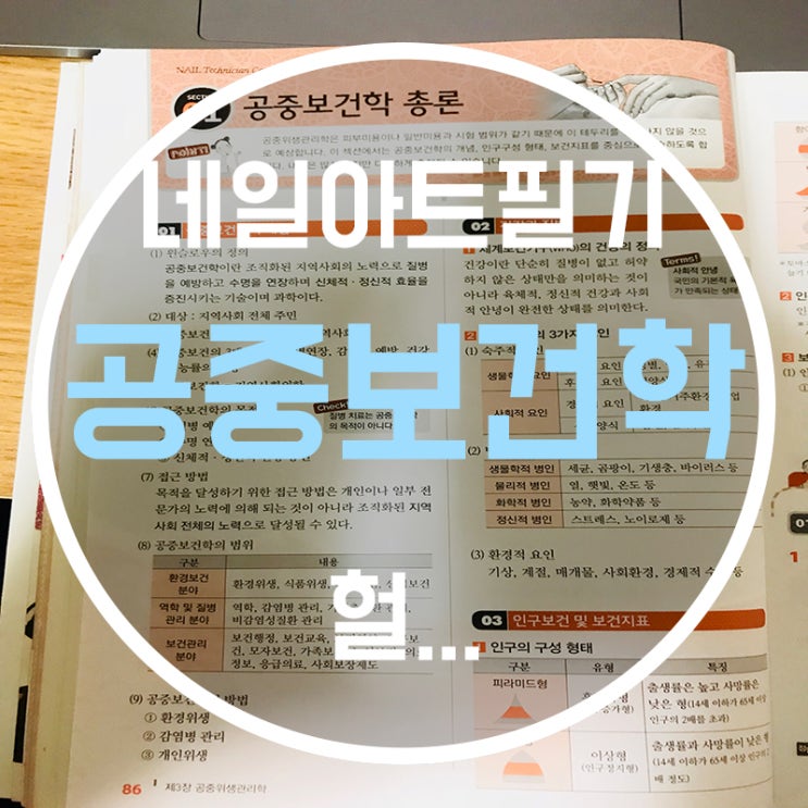  네일국가고시필기 드디어..최악의 공중보건학..