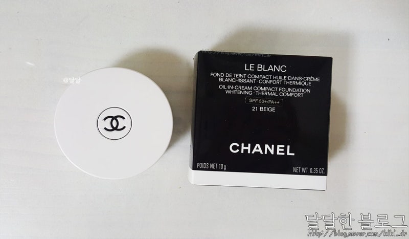 샤넬 고체파운데이션 르블랑 오일인 크림 컴팩트 21호 베이지 (CHANEL-OIL-IN-CREAM COMPACT FOUNDATION 2....