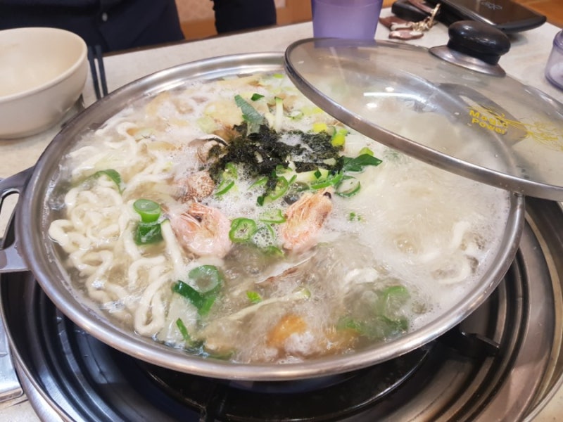 [원주해물칼국수/무실동맛집] "봉창이해물샤브칼국수"