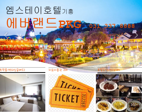  엠스테이호텔기흥 에버랜드패키지 추천