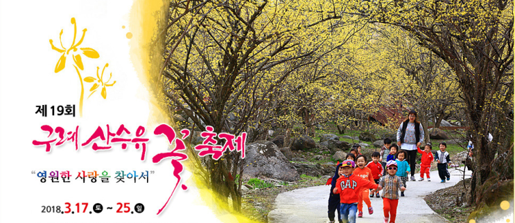  구례 산수유 꽃축제 2018 현천마을 구례장날