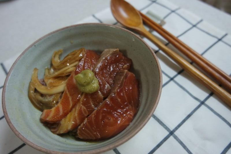 연어장 쯔유로 간단하게 만들기 !