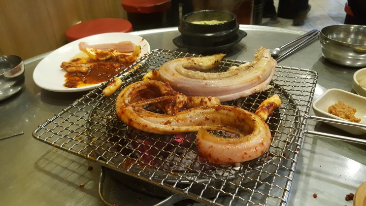  증말 오랜만에 먹은 수원대 꼼장어