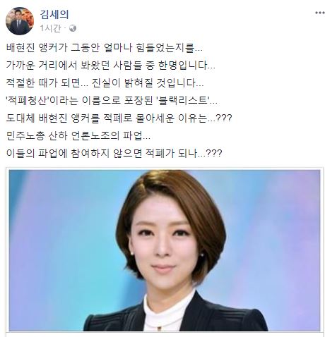  배현진 사직서 제출, 동료 기자 “파업 불참하면 적폐?”