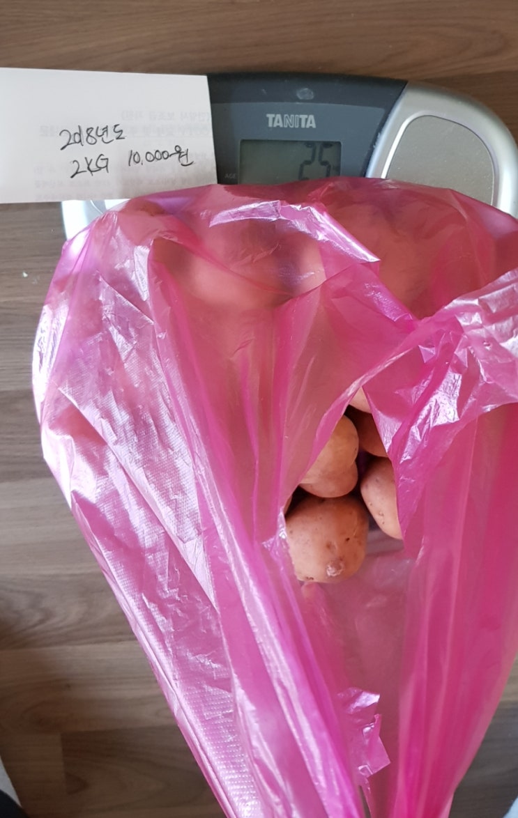 일부발아 및 감자 2.5 kg 절반쪼개기 (3/11)