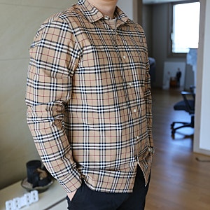 남자 버버리 체크 코튼 셔츠 구입후기