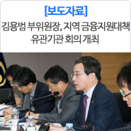 <b>김용범</b> 부위원장, 지역산업... 금융지원<b>대책</b> 관련 유관기관 회의... 