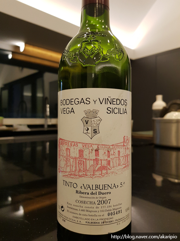 Vega Sicilia, Tinto Valbuena 5º, Ribera del Duero DO, 2007 (베가 시실리아, 발부에나 넘버 5)