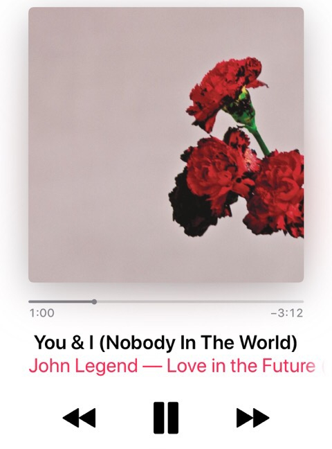  자기전에 듣는 음악 1 - John legend 'Nobody in the world'