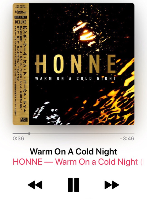  자기전에 듣는 음악 2 - HONNE 'Warm on a cold night'