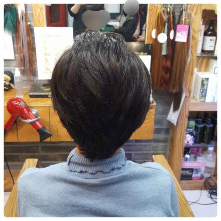  춘천가발 흰머리 염색하기 싫어 부분가발 하러오신 어머니~