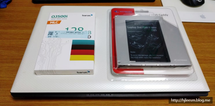  삼성노트북 R430 SSD 교체 및 기존하드 멀티부스트로 추가 하드 장착하기