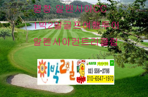  평창 알펜시아CC 1박2일 골프 장 강원도 여행 패키지