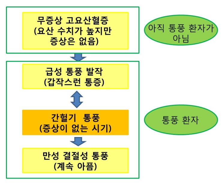  지금 아프지 않은데도 통풍약을 복용해야 하나요?