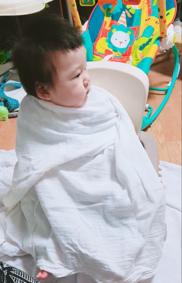  아기머리자르기:남자아기머리자르기  후기