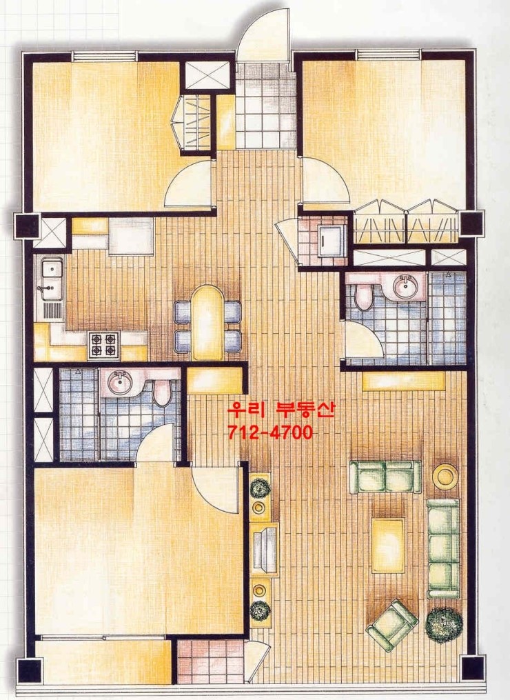  분당 미금 코오롱트리폴리스 51평 매매 4억9천 정상입주  전망좋음,우리부동산 712-4700