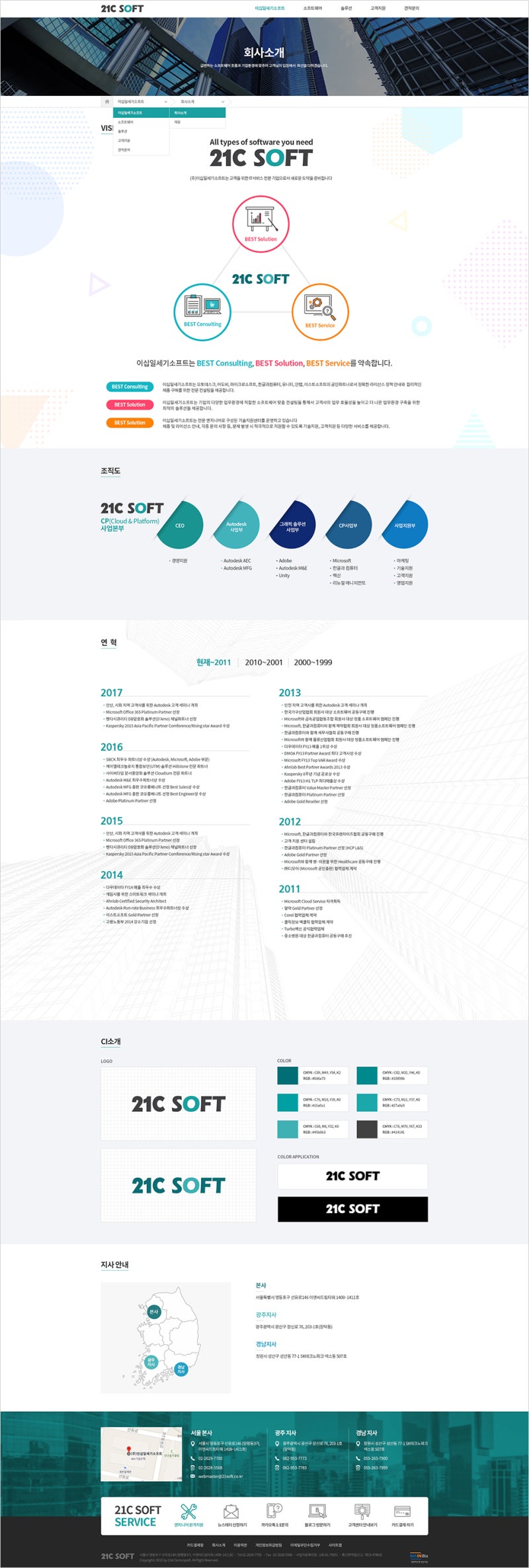 홍대홈페이지제작]소프트웨어 컨설팅 회사 이십일세기소프트 반응형 웹사이트 제작 : 네이버 블로그