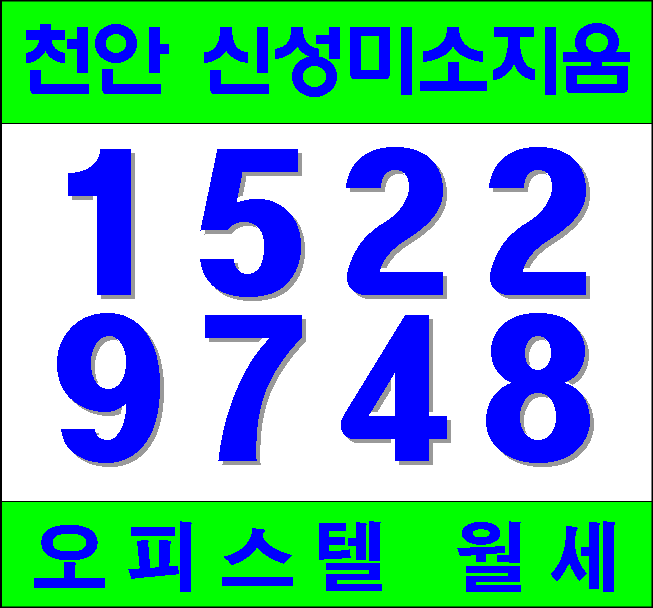  천안오피스텔 전세 월세 천안아산역 투룸형