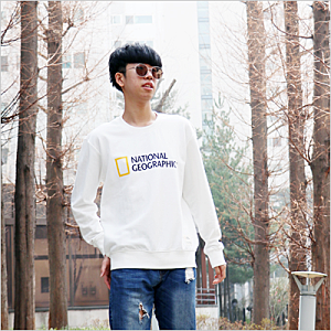 커플맨투맨으로도 괜찮은 내셔널지오그래픽 남자 맨투맨