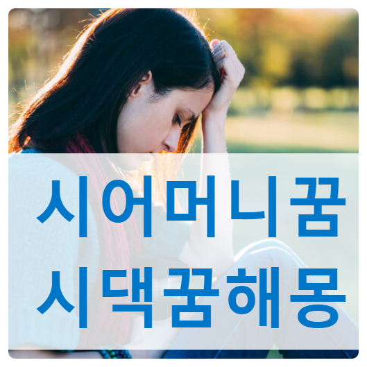 시어머니꿈해몽, 시댁식구 꿈의 의미?