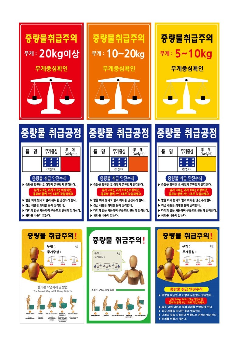 중량물 취급주의 / 중량물 취급공정 : 네이버 블로그