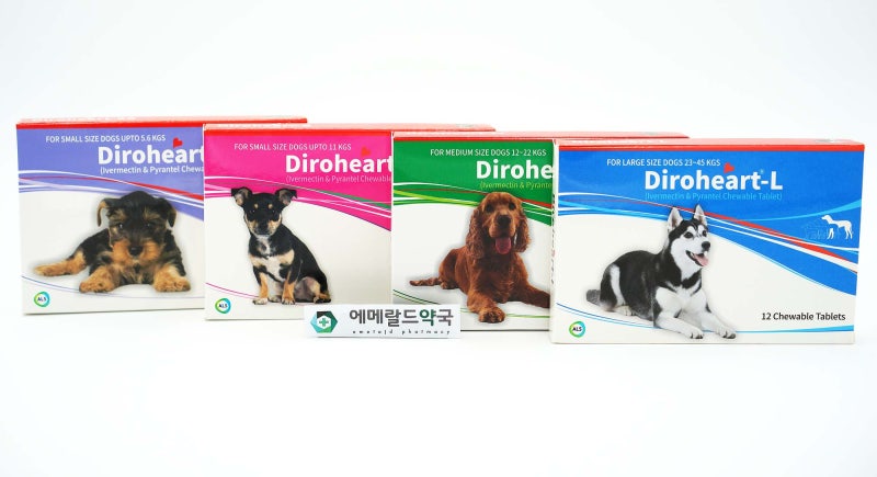 다이로하트로 강아지 심장사상충예방 및 장내기생충 구제!