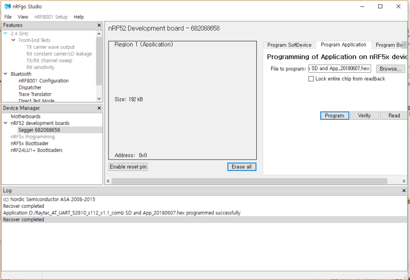 nRF52810 nRFgo Studio Download Firmware : 네이버 블로그