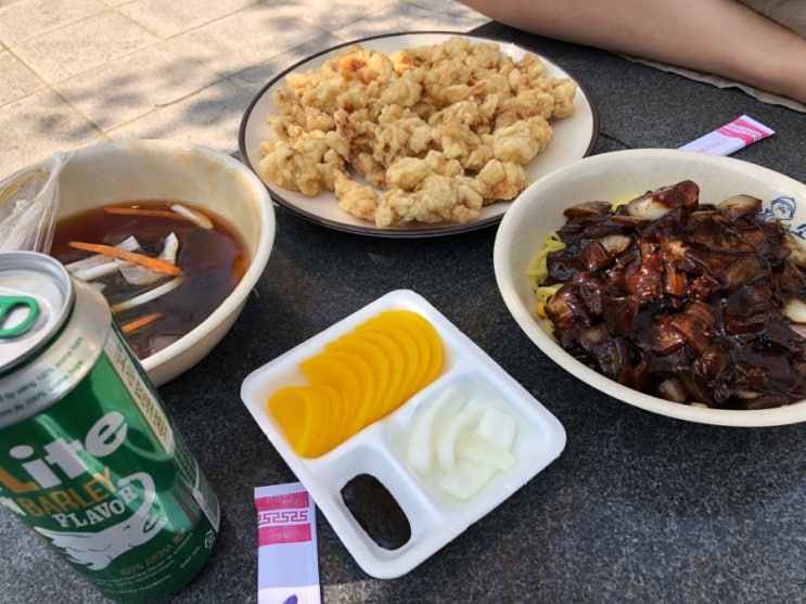 안중맛집 소림사에서 탕수육을 장난아닙니다 간짜장 호로록 최고!!