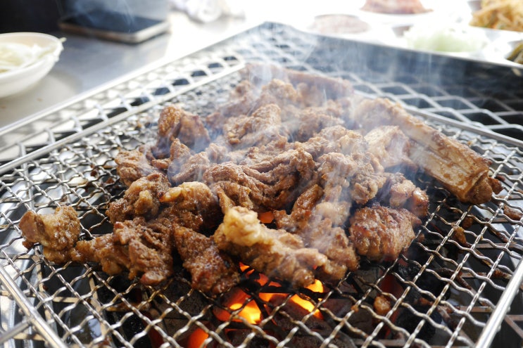  석촌호수모임장소 /  넓고 갈비가 맛있었던 고기집 [ 삼광호수 ]