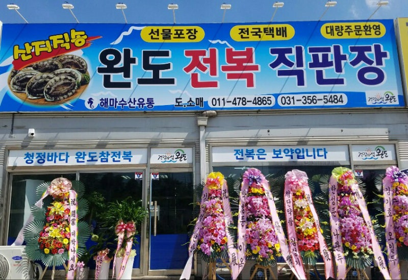 완도전복직매소 방문기
