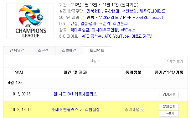 2018.10.03 ACL(아시아챔피언스리그) (가시마 vs 수원삼성) 2018.10.03 ACL(아시아챔피언스리그) (가시마 vs 수원삼성)