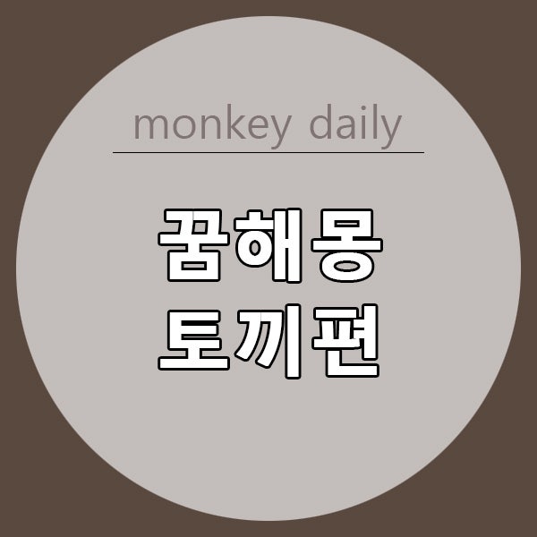 토끼꿈해몽 총 정리 :: 토끼를 안는꿈, 토끼가 새끼를 낳는 꿈, 토끼를 귀여워하는 꿈 등