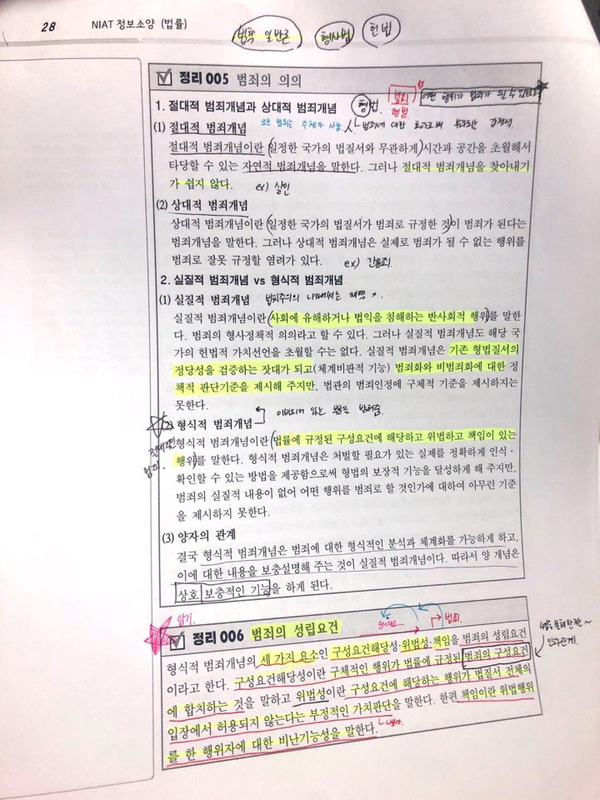  형법강의 후기  / 181004