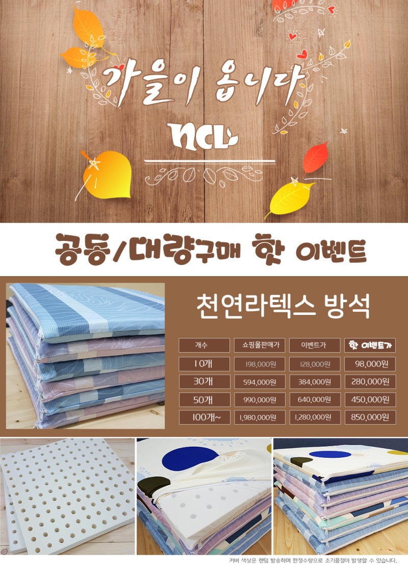 엔씨엘:) 천연라텍스 방석 대량구매 핫이벤트가진행