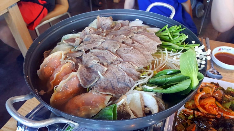 구월동 맛집 막바로! 아롱사태 만두전골, 막국수가 기가 막혀요!