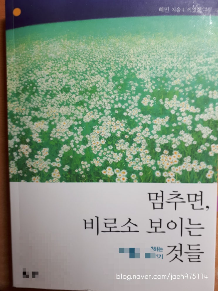  행복명언-멈추면 비로소 보이는 것들_혜민
