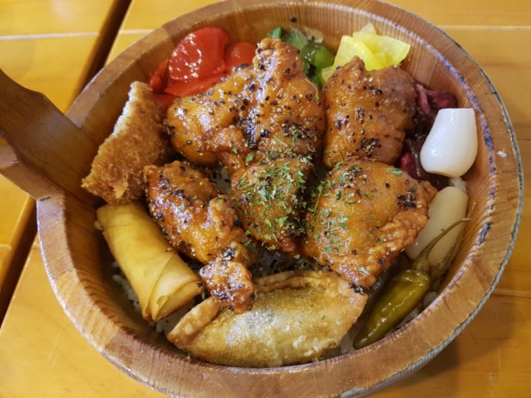  분당 정자역 맛집 킨스타워 벤또랑에서 비오는날 점심