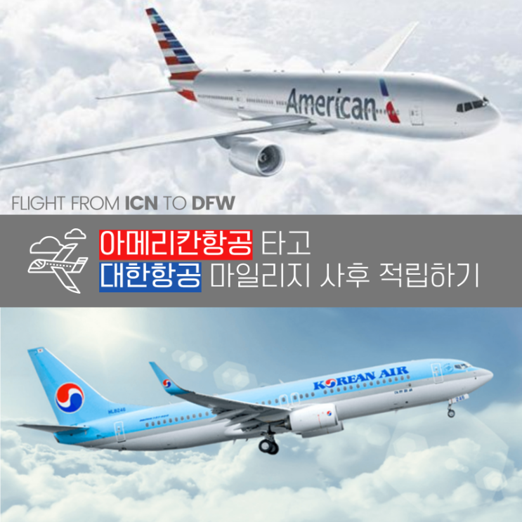  ️ 아메리칸 항공 타도 대한항공 마일리지를 적립할 수 있다고? 아메리칸 항공 대한항공 마일리지 적립 방법 총정리