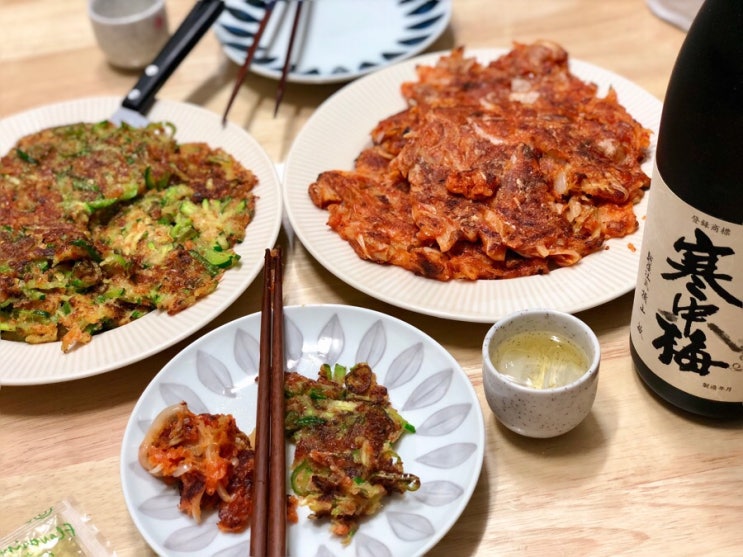  비가 오면 생각나는 그 ~ 요리 , 애호박전과 김치전